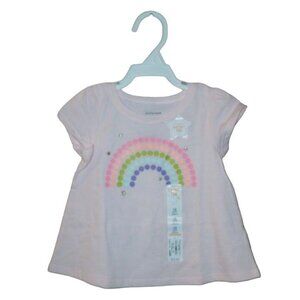 Jumping Beans Toddler Softest Tee  Rainbow Dots Size 12M